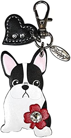 Amazon.co.jp: [Happy] 本革 フレンチブルドック キーリング [HC-40-1