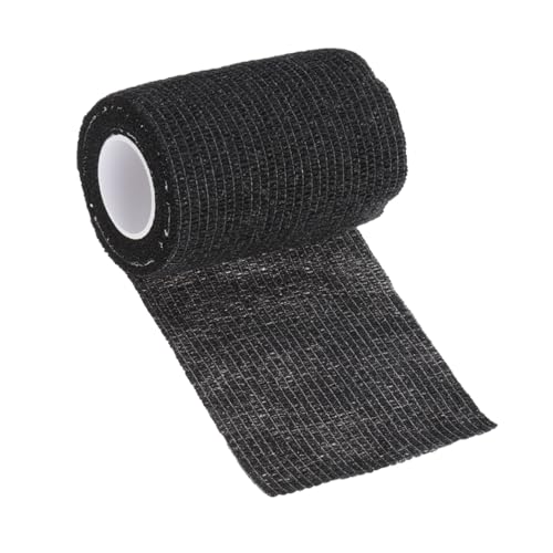Gogogmee Compression Atheltic Tape Grip Tape White Tape White Athletic Tape Self- Sports Tape White Duct Tape Tape Tape Elastic Black