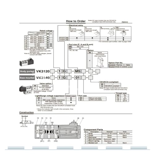 Accessoires pneumatiques VV5K3-20-14 embase de bloc électrovanne - 4