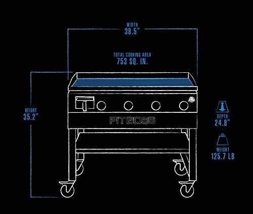 Pit Boss 10962 4-Burner Gas Griddle, Black #TOP6