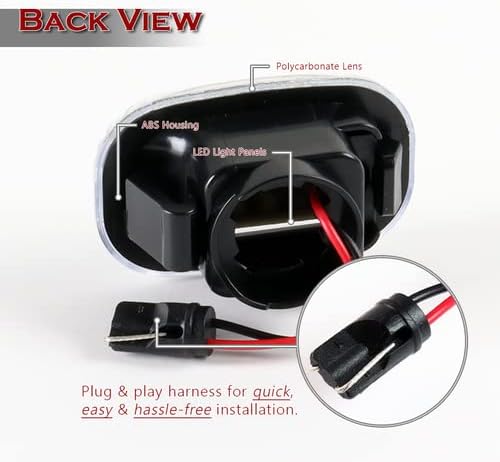 Miniatura 3 de Par de luces LED ámbar de señal de giro lateral compatible con Toyota MR2 1991-1995 y compatible con Toyota Celica 1994-2005 y compatible con Toyota