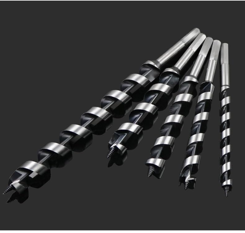 1 unidad de 6mm, 8mm, 10mm, 12mm, 14mm, acero al carbono, 230mm, 350mm longitud, vástago hexagonal, herramienta carpintería madera, broca espiral flauta giratoria(14mm,230mm)