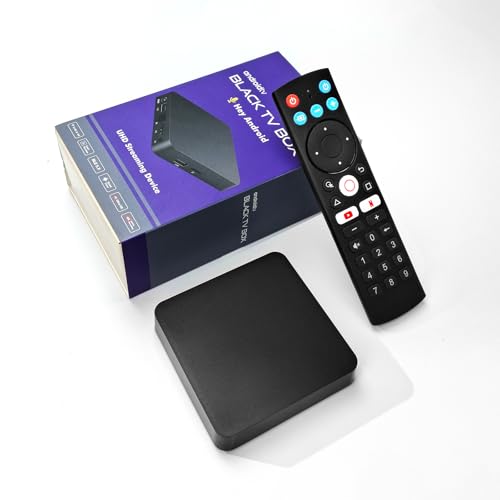 BOXPUT M5 TV Box 2025, TV Box with Android, Android 10.0 TV Box, Smart TV Box 4K, TV Box Internet 2G/16G, WiFi6 TV Box Strong with BT Voice Infrared Isolation Remote Control