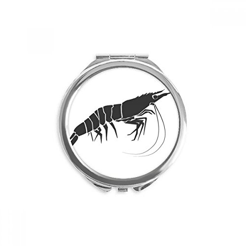Miroir de poche crevette marine pour retouches maquillage au quotidien