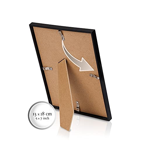 bomoe 12er Bilderrahmen Set Sunlight - Fotorahmen Collage für 13x18 cm Bilder Fotowand Bilderrahmen mit Passepartout… – Bild 6