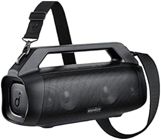 Soundcore Anker Motion Boom Plus Bluetooth Speaker, Portable Speaker with 80W Booming Sound, 20H Playtime, IP67 Waterproof and Dustproof, Type-C, Custom EQ, Bluetooth 5.3, Outdoor Speaker For Camping