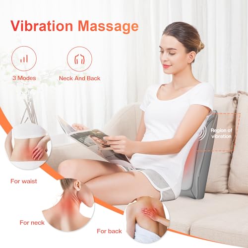 COMFIER Shiatsu Lower Back Massager for Pain, Neck and Back Massage with Heat, 4D Kneading Massage Pillow Gifts for Women Men, Deep Tissue Shiatsu Massager, Men Gifts - Image 6