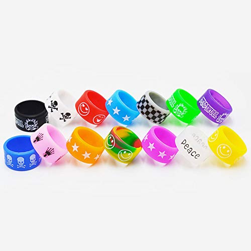Rings Silicone Anti Slip Band - Lot de 12 Rings fabriqués - pour RBA RDA Tank Mécanique Mods - Diamètre 22*12mm (12pcs) silicone antidérapant pour atomiseur Rabba RDA - Image 5
