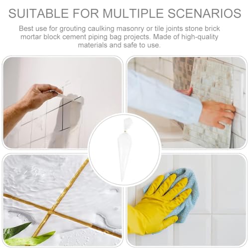 Mörtelbeutel,Fugenfüller Beutel,Strapazierfähiger,Reißfester Zement Siegelbeutel,Mörtelbeutel mit Spitze,Fugenbeutel für Mörtel,Zement Siegelbeutel,zum Befüllen und Einhaken von Nähten (10)