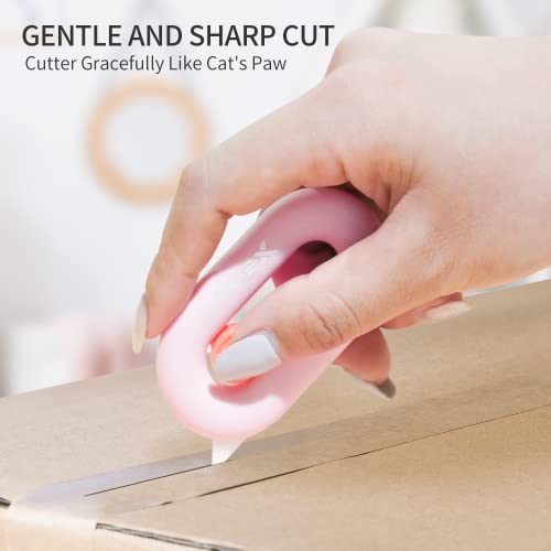 Image of Box Cutter Retractable, Box Opener, Ceramic, Built-In Magnetic, Mini, Safety, Cute, Small Box Cutter For Women, Package Opener