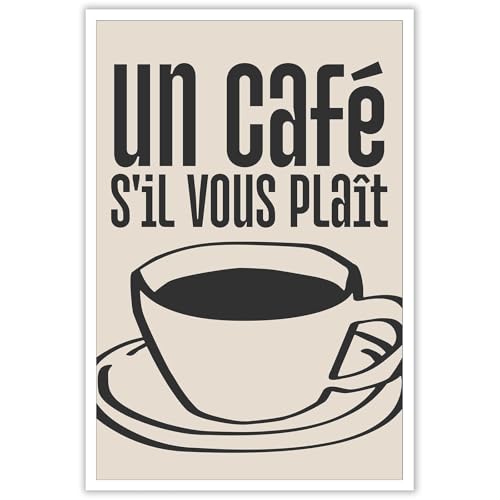 Cuadro para rincón de café francés JMGHKL, la solución para decorar paredes vacías en casa