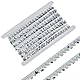 FINGERINSPIRE 11.4 m Elastischer Paillettenbesatz 15mm Weißer Glitzerstoff Paillettenband Stretch Pailletten Bastelbesatz Elastische Paillettenspitze Zum Verzieren von Kleidern Und Stirnbändern