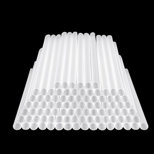 1100 Pitillos Desechables Plásticos Transparentes 8 Pulgadas miniatura 1