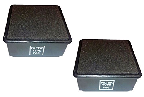 Best vacuum Filter 2 Compatible with Dirt Devil F66 HEPA Filter & Foam for Featherlite, Breeze, Jaguar, Vigor, Replaces Part # UD70100, 304708001