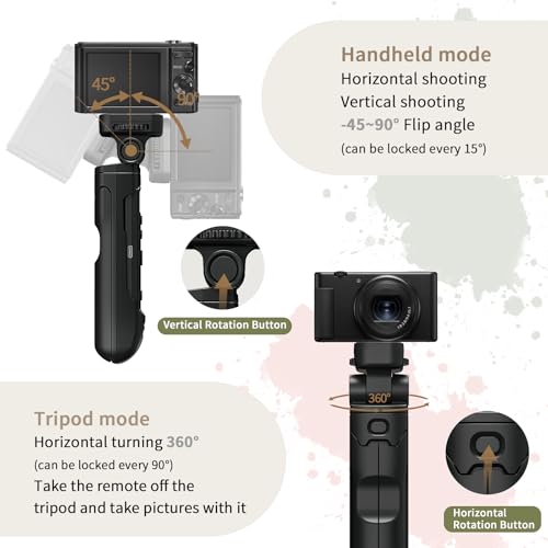 Image of AODELAN for Sony Camera Tripod Handle with Rechargeable Shutter Release