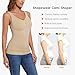 JOYSHAPER Women Tummy Control Shapewear Tank Tops V Neck Seamless Compression Camisole Slimming Body Shaper Cami Beige L