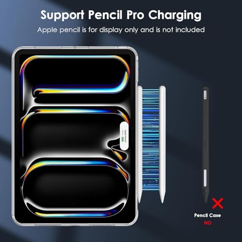 Image of M.G.R.J iPad Pro 11 inch M4 Case, Soft TPU Transparent Back Case Cover for Apple iPad Pro 11 inch M4 (2024)