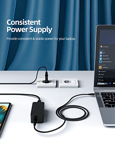 Cargador HP Chromebook 45W con cable flexible resistente a dobles 7