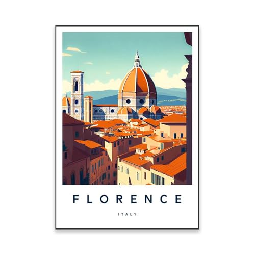 Décoration murale Florence Italie affiche voyage Europe poster grand format 50x70