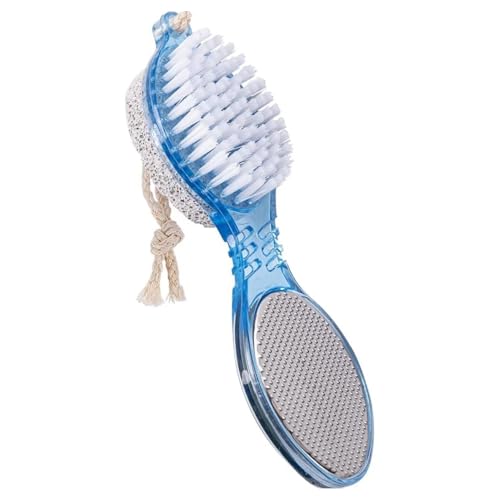 Image of 4-in-1 Pedicure & Foot Care Tool Set for Home Use | Foot Scrubber, Pumice Stone, Foot Rasp & Black Emery File | Multi-Purpose for Callus, Rough Skin & Soft Care | Pedicure & Manicure Kit