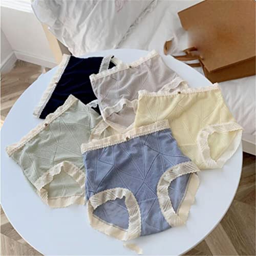 Sous-vêtements femme culottes en dentelle lot de 5 slips sexy taille haute