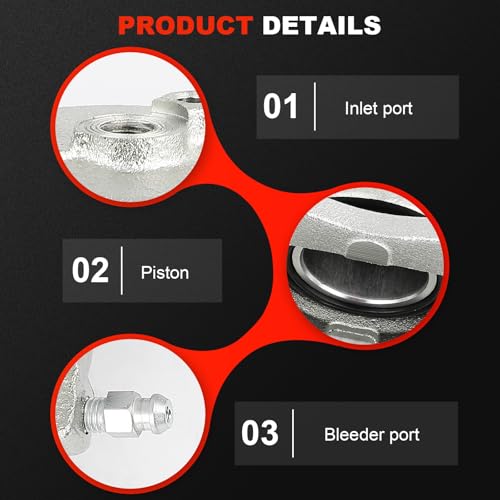 Image of cciyu Front Left Disc Brake Caliper Assembly w /Bracket 19B2608 | For Ford,For Mazda - For 626 1993-2002,For MX-6 1993-1997,For Probe 1993-1997,For Protege 1999-2003,For Protege5 2002-2003