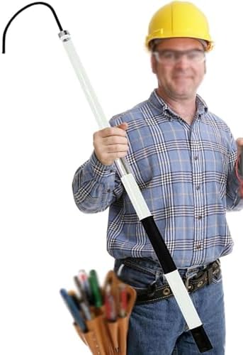 Lightweight Insulated Rescue Hook - High Voltage Electrical Safety Tool for Anti-Electrocution - 1M (39.4IN/3.3FT) Detachable Design for Emergency Use