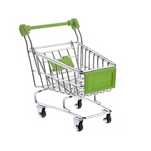 XJKLBYQ Mini Einkaufswagen Maschine Dollhouse Accessorie Kinderspielzeughausmöbel Kreative Speicherwerkzeuge