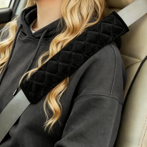 Watproofit 2pcs Gurtpolster Auto Weiche Gurtpolster Kinder & Erwachsene autogurt polster machen das Reisen mit dem Auto komfortabler Sicherheitsgurt polster Kompatibel mit allen Autos