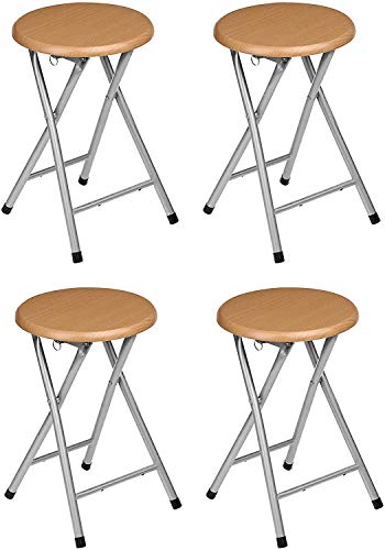 Acan Pack 4 Taburetes Plegables Fabricados