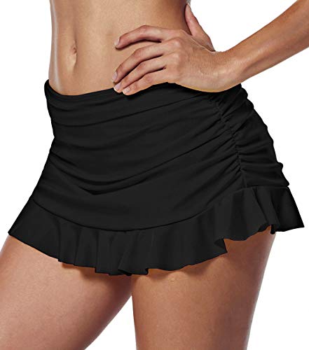 Seagoo Swim Skirt Bottoms for Women Bikini Skirted Slimming Chlorine Resistant Swimwear2