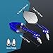 ASUBHA 2PCS Motorcycle Mirrors, Motorcycle Mirrors for Handlebar, Convex Handlebar Rear View Side Mirror with M8 M10 Bolt, Wide Angle Rear View Mirror Car Accessories for Scooter ATV UTV Dirt Bike