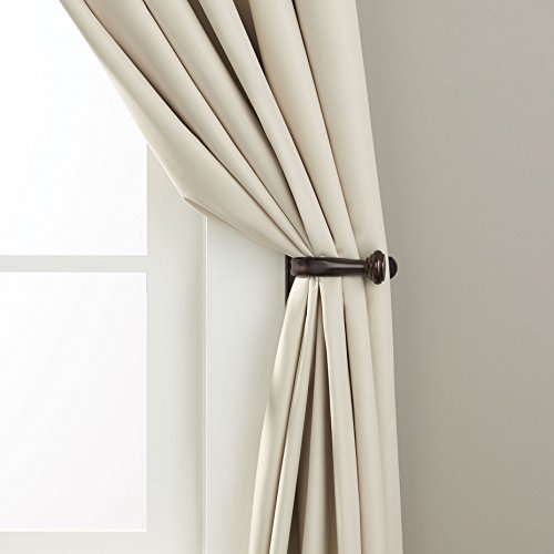 Image of amazon basics Decorative Curtain Holdback /Tieback, Set of 2, Bronze