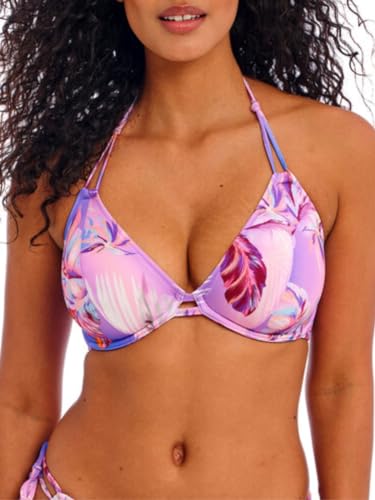 Haut de Maillot Freya Miami Sunset Cassis 95D : Soulagez le Cou et Valorisez votre Poitrine