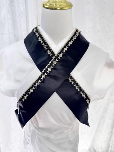 GRACEART Japanese Kimono Fake Collar Traditional Detachable Cross-Over Furisode Obiage Datejiri for Wedding Casual Yukata Outfits
