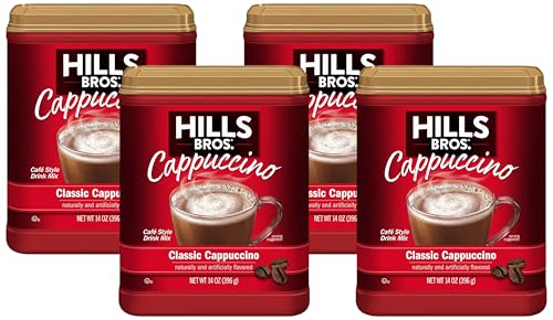 Instant Decadent Classic Cappuccino Mix with a Hint of Sweetness, Easy to Use and Convenient, Enjoy Coffeehouse Flavor at Home, Frothy, 14 Oz (Pack of 4)