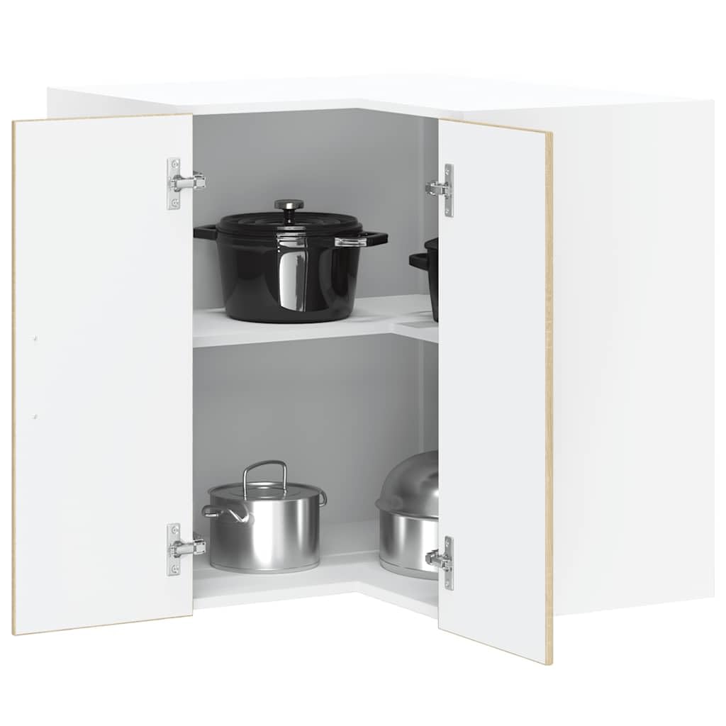 LAPOOH Pensile da Cucina ad Angolo Kalmar Rovere Sonoma in Truciolato,Pensile da Cucina,Armadietto Pensile da Cucina,Mobile da Parete per Cucina-853620