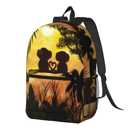 Mochila escolar ligera con estampado de mono EdWal para el día a día 2