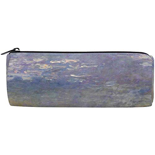 Preisvergleich Produktbild Federmäppchen Claude Monets Seerosen Federbeutel Studenten Schreibwaren Aufbewahrungstasche, Makeup Pouch Wallet