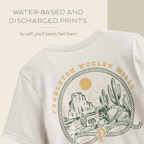 Image of Pendleton Men's Graphic T-Shirt, 100% Cotton Short Sleeve Tee, Soft Water-Based Print Casual Shirt, Crew Neck