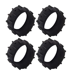 URPIZY Anti-Pulley f¨¹r Rasenm?her-Roboter ¨C Gummiteil zur Reduzierung des Flaschenzugverschlei?es, f¨¹r Dreame A1, Ma?e: 110 ¡Á 40 mm, Farbe: Schwarz