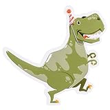 Boland 50054 - Dinosaur Wall Decoration, Size 48 x 50 cm, Plastic, Dino, Party Decoration, Children's Birthday, Hanging Decoration, Party Accessories