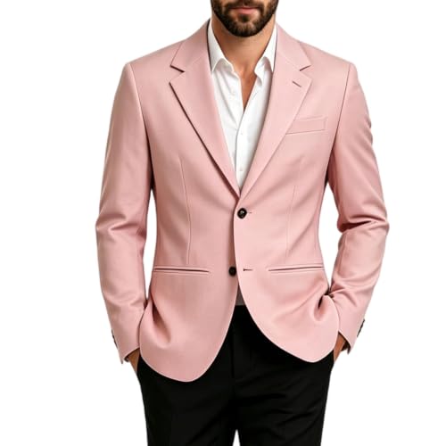 Veste d'été pour homme blazer chic et fin coupe droite aux finitions tailleur raffinées