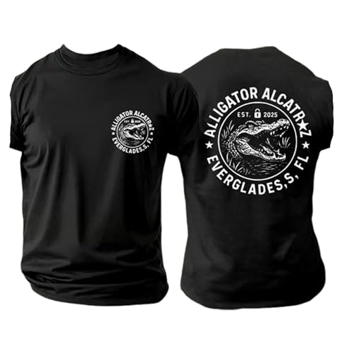Alligator Alcatraz Shirt Ice Tshirt Black