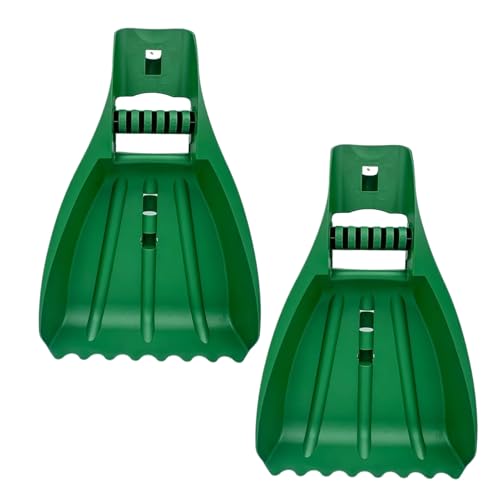 2 Leaf Picking - Hand Leaf Grabber Scoop - Hand Rake Collector Leaf Grabber - Ergonomic Gardening Tool Scooper, Cleaning Supplies