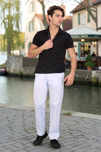 Image of RynoGear Linen Cotton Blend Casual Pants for Men || Trousers for Man || Pants for Man
