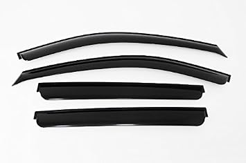 Smoked Window Visor Sun Rain Vent Guard 4p For 2006-2018 Ssangyong Actyon Pickup-truck