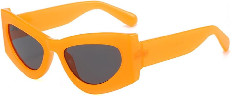 Fashion Cat Eye Sunglasses Women Men Wrap Vintage PC Resin Lens Frame Trending Eyewear Sun Glasses UV400