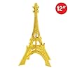 Glittered 3-D Eiffel Tower Centerpiece Party Accessory (1 Count) (1/Pkg) #1