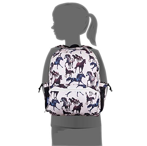 Wildkin 17 Inch Kids Backpack For Boys & Girls, Features Three Zippered Compartment With Interior & Side Pockets Backpacks, Perfect For School & Travel Backpack For Kids (Horse Dreams) #TOP7